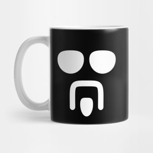 Dirty Hippie White Logo Mug